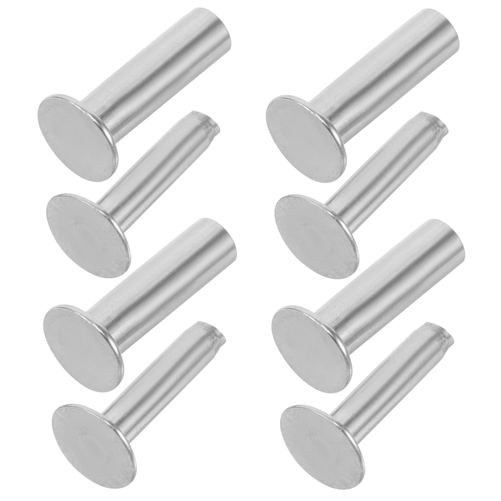 

4 Pairs Kitchen Knife Handle Rivets Support Fitting Pop Curlers for Kids Bolt Screw Stainless Steel Putter Solid Tool
