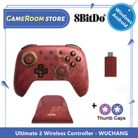 8BitDo Ultimate 2 Wireless Controller - WUCHANG 2.4G gamepad with Charging Dock Windows Android TMR Joysticks Game