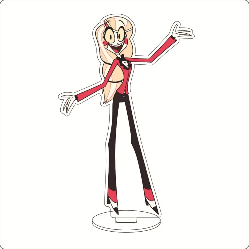 Hazbin Hotel Cartoon Anime Cosplay Figure Charlie Morningstar Alastor Husk Desktop Decoration HD Acrylic stand standing gift15CM view 2