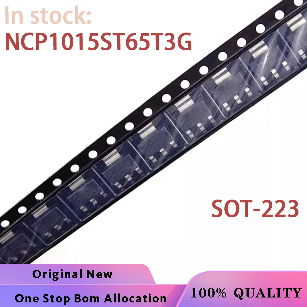 (10PCS)100% New NCP1015ST65T3G NCP1015 1015A SOT-223 IC bga Chipset