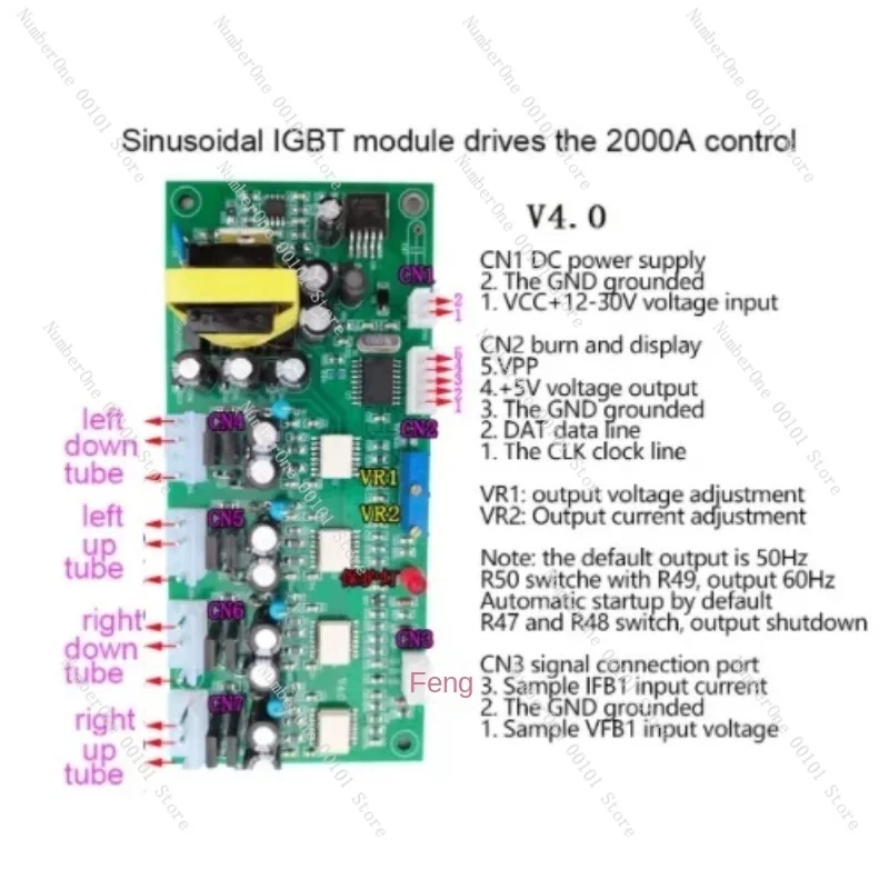 Sine Wave High Power IGBT Module Control 2000A Driver Board