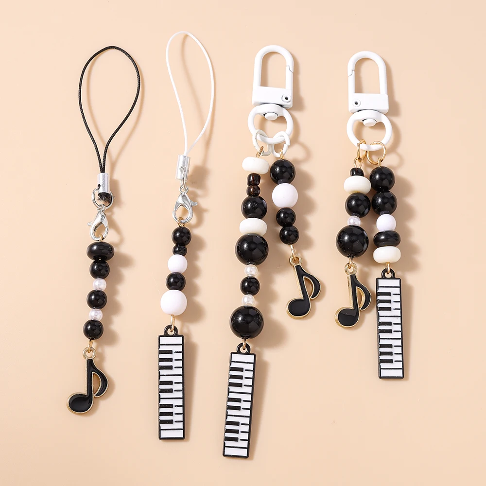 

Cute Enamel Piano Keychain Simulation Musical Instruments Key Ring Pendants for Women Girls Handbag Charms DIY Jewelry Gift