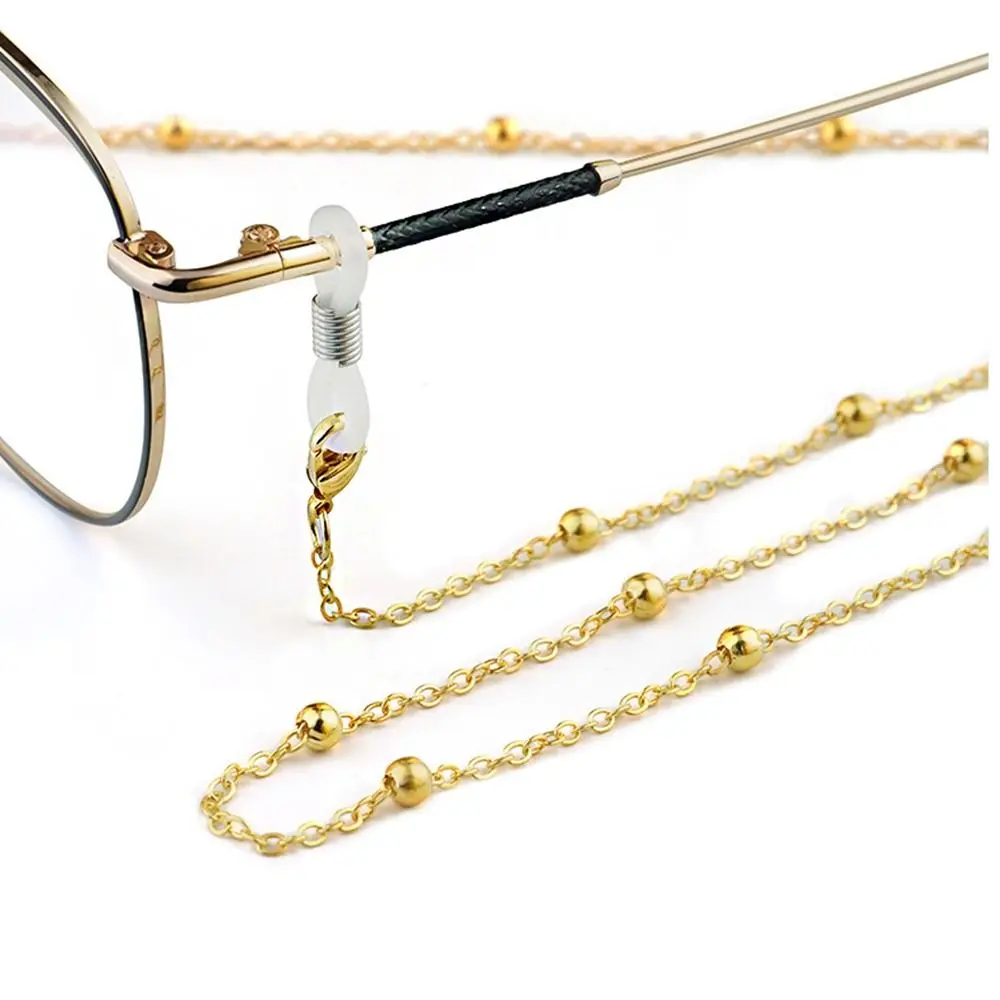 Strap String Metal Chain Anti-lost Beads Chain Mask Lanyard Mask Chain Metal Glasses Chain Spectacle Cord Sunglasses Chains
