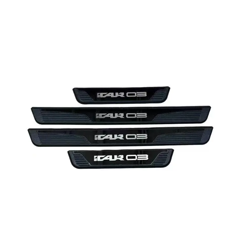 4PCS Door Sill Pedal Cover Sticker For Chery 2025 2026 Scuff Plate Trims Protector Car Styling Accessories