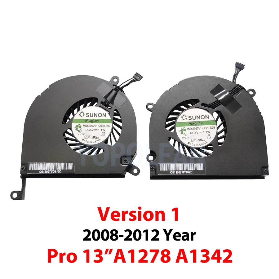 Original CPU Cooler For Macbook Pro A1278 A1286 A1398 A1502 A1466