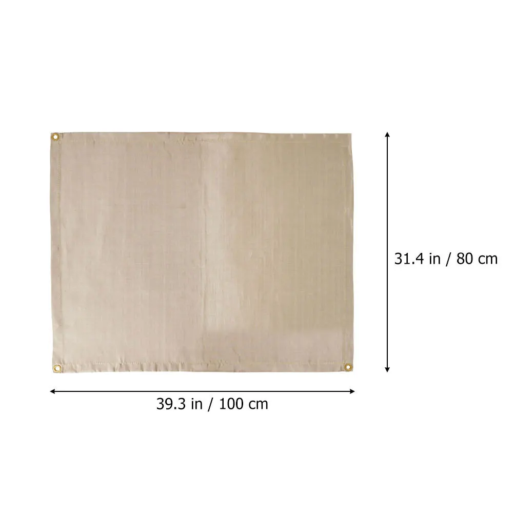 Portable Fireproof Blanket Outdoor Camping Accessory Heat Resistant Fire Retardant Mat for Grill Bbq Fireplace Mat