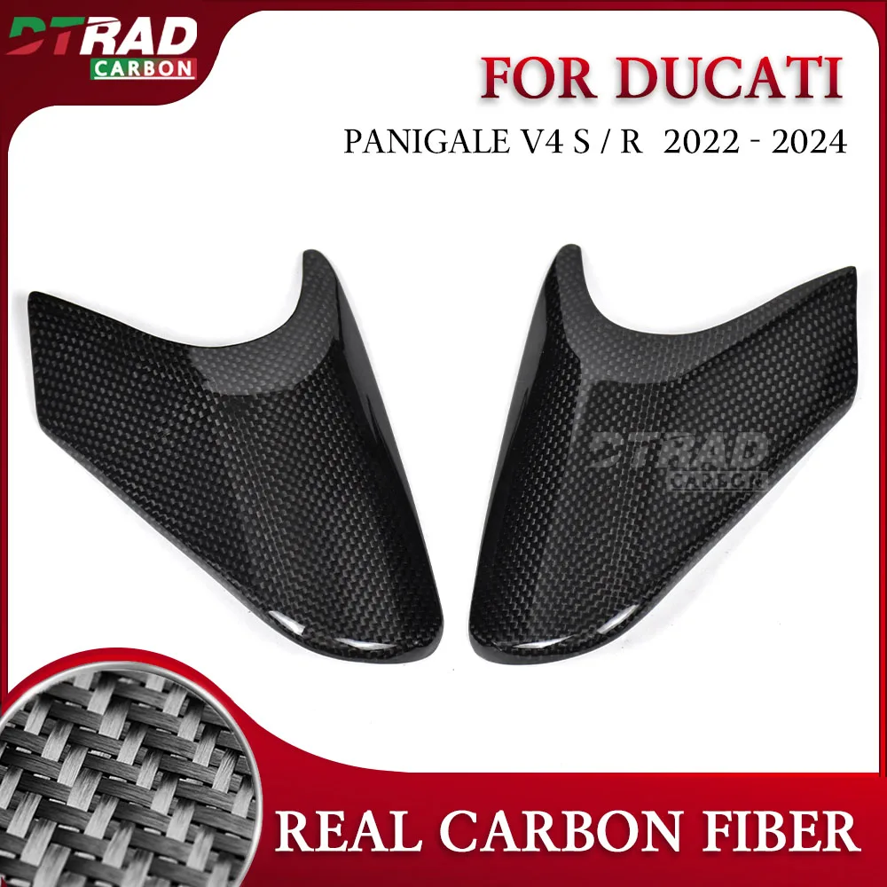 

Carbon Fiber Fuel Tank Side Cover For DUCATI PANIGALE V4 V4S V4R 2022-2024 V4 S Accesorios Motorcycle Tank Panels Fairing Kit