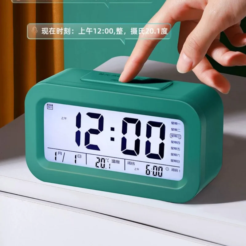 Children's Intelligent Electronic Alarm Clock Rechargeable Three Sets of Alarm More than One Function Alarm Clock Student with V