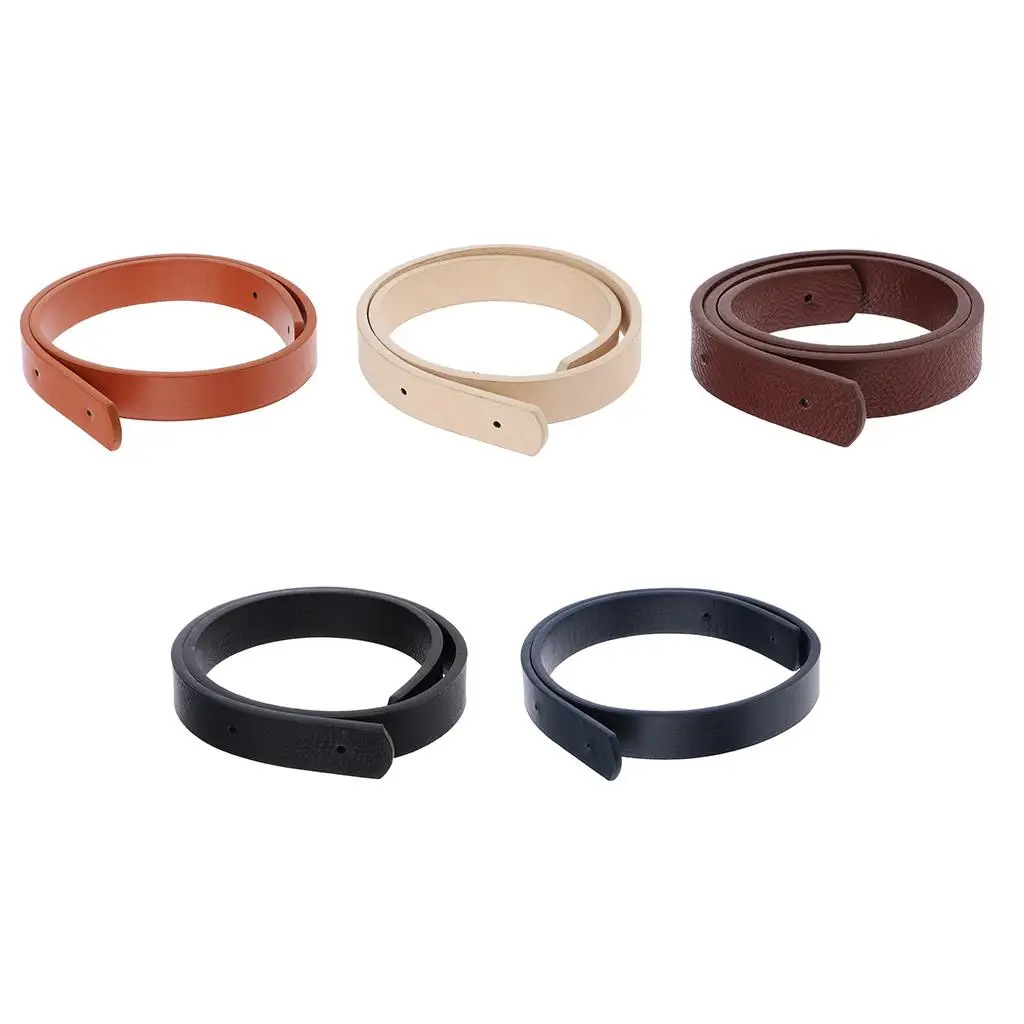 

DIY Rivet Bag Strap Replacement Shoulder Bag Accs Handbag Handle PU Leather 60cm