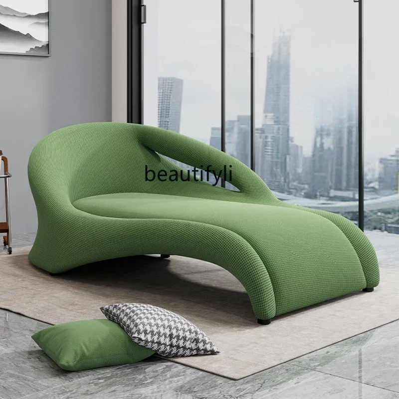 

Breathable Leisure Chair Nordic Single Sofa Lazy Floor Chair Designer Green Recliner