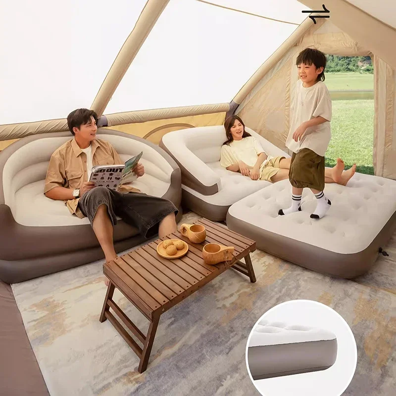 Portable Camping Bed Bunk Modern Capsule Beauty Inflatable Bed Space Saving Travel Safe Letto Matrimoniale Trendy Furniture