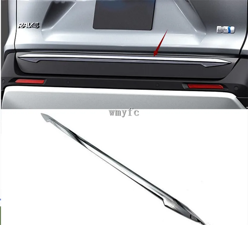 Accessories For Toyota RAV4 RAV 4 2019 2020 -2023 ABS Chrome Rear Trunk Tail Gate Door Cover Molding Strip Bezel Trim Styling