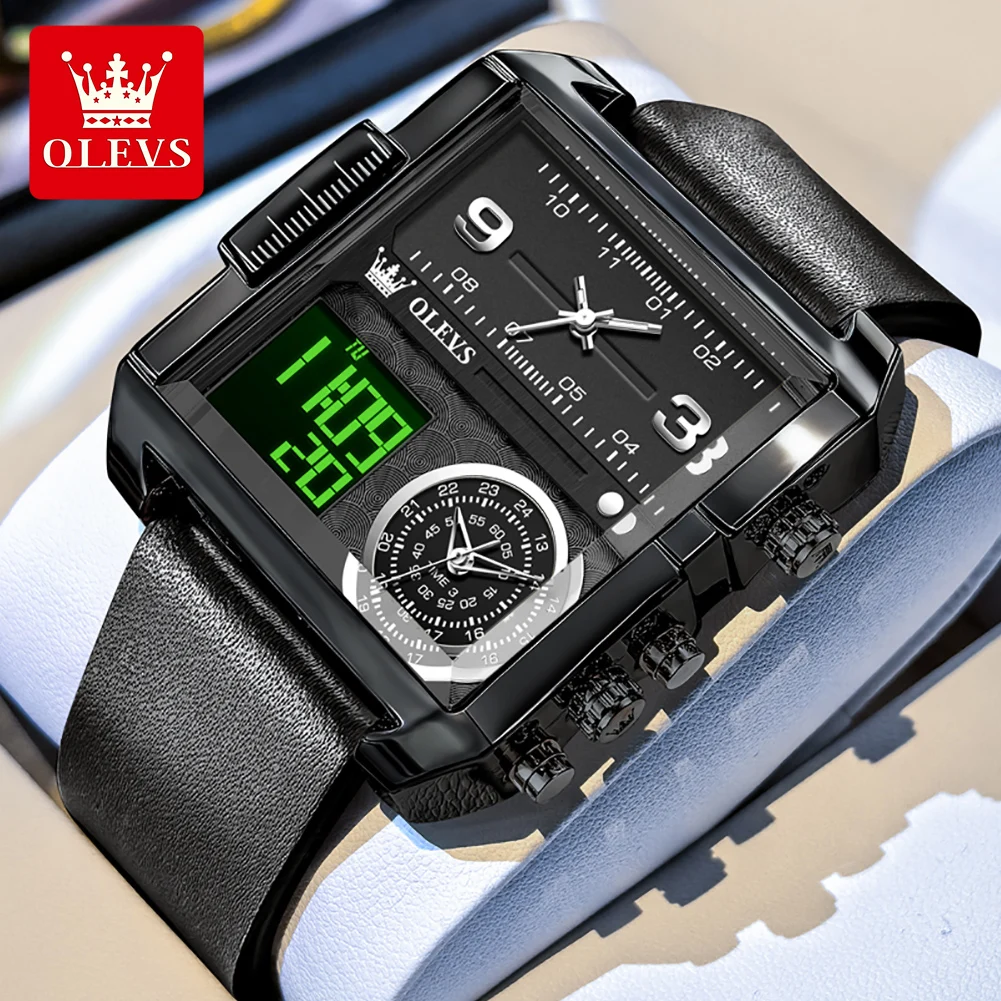 OLEVS 1101 Luxury Men's Wristwatch Electronic Movement Watch Waterproof Luminous Watches