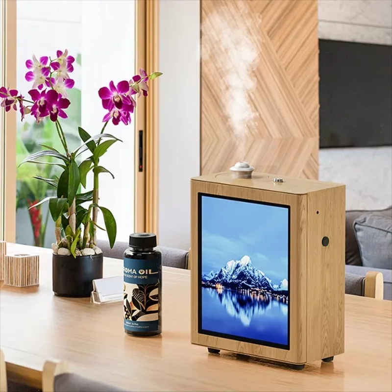 

CNUS SP600R AD Cards Aromatherapy Diffusers APP Control With Three Lights Air Freshener Spray Scent Machine Home