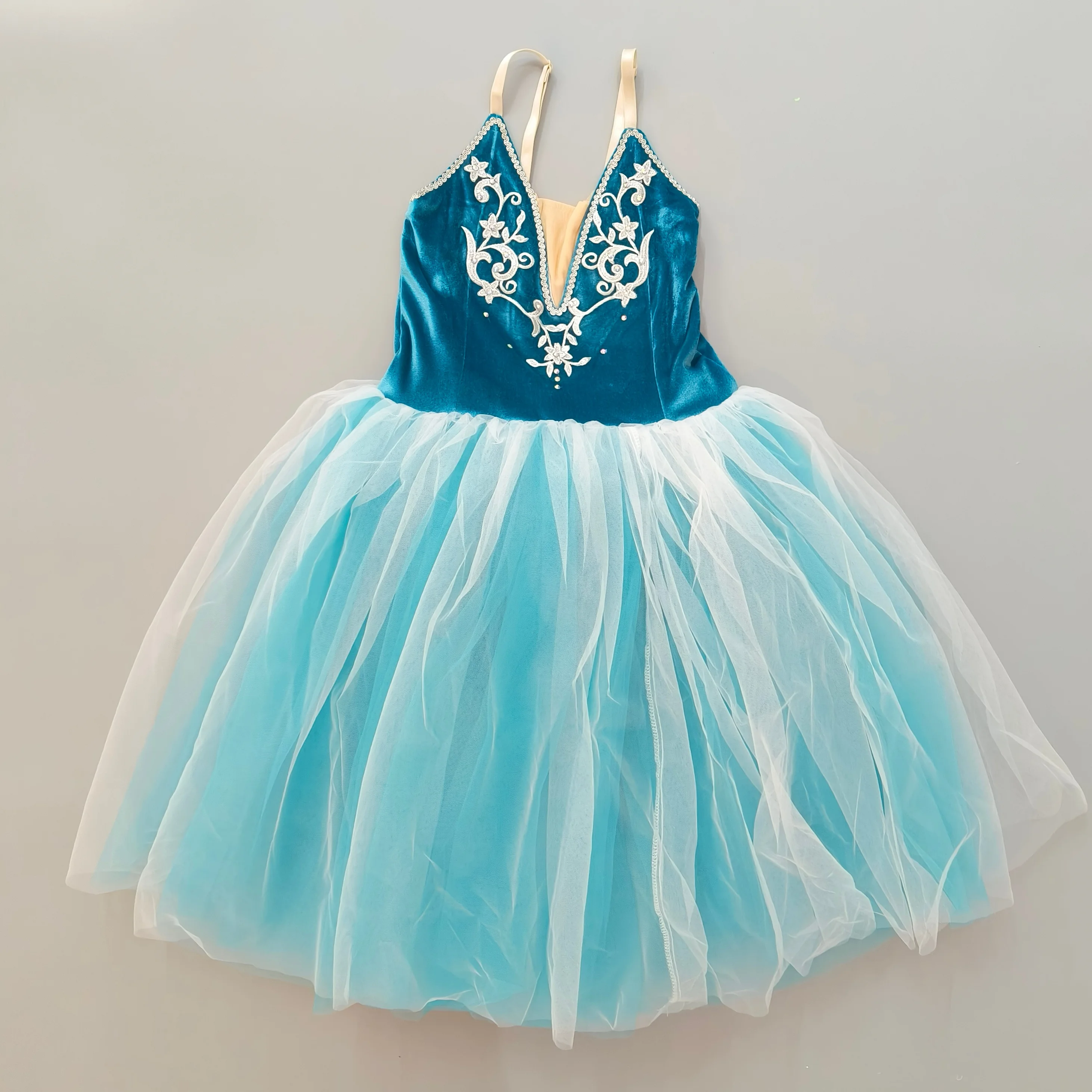 

Blue Ballet Dress Girls Adult Women Kids Long Ballet Swan Lake Ballet Costume Ballerina Performance Dance Outfit Ballerina