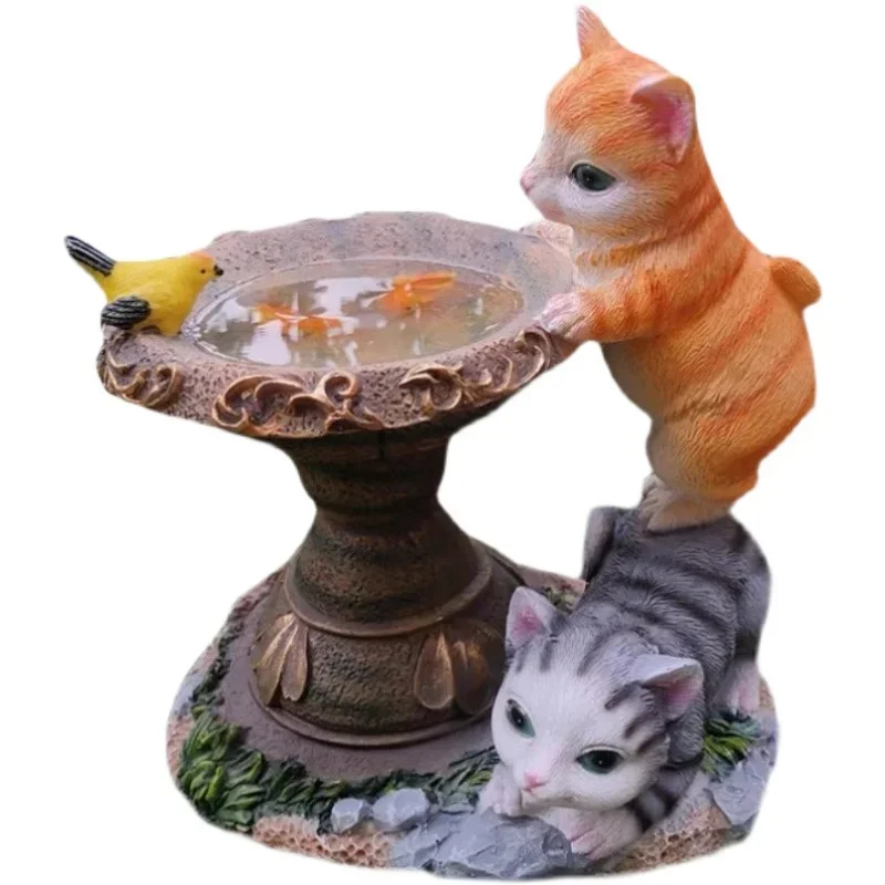 

Solar lanterns, cute cats, water-watching resin ornaments, night lights, outdoor gardens, villas, courtyard decorations