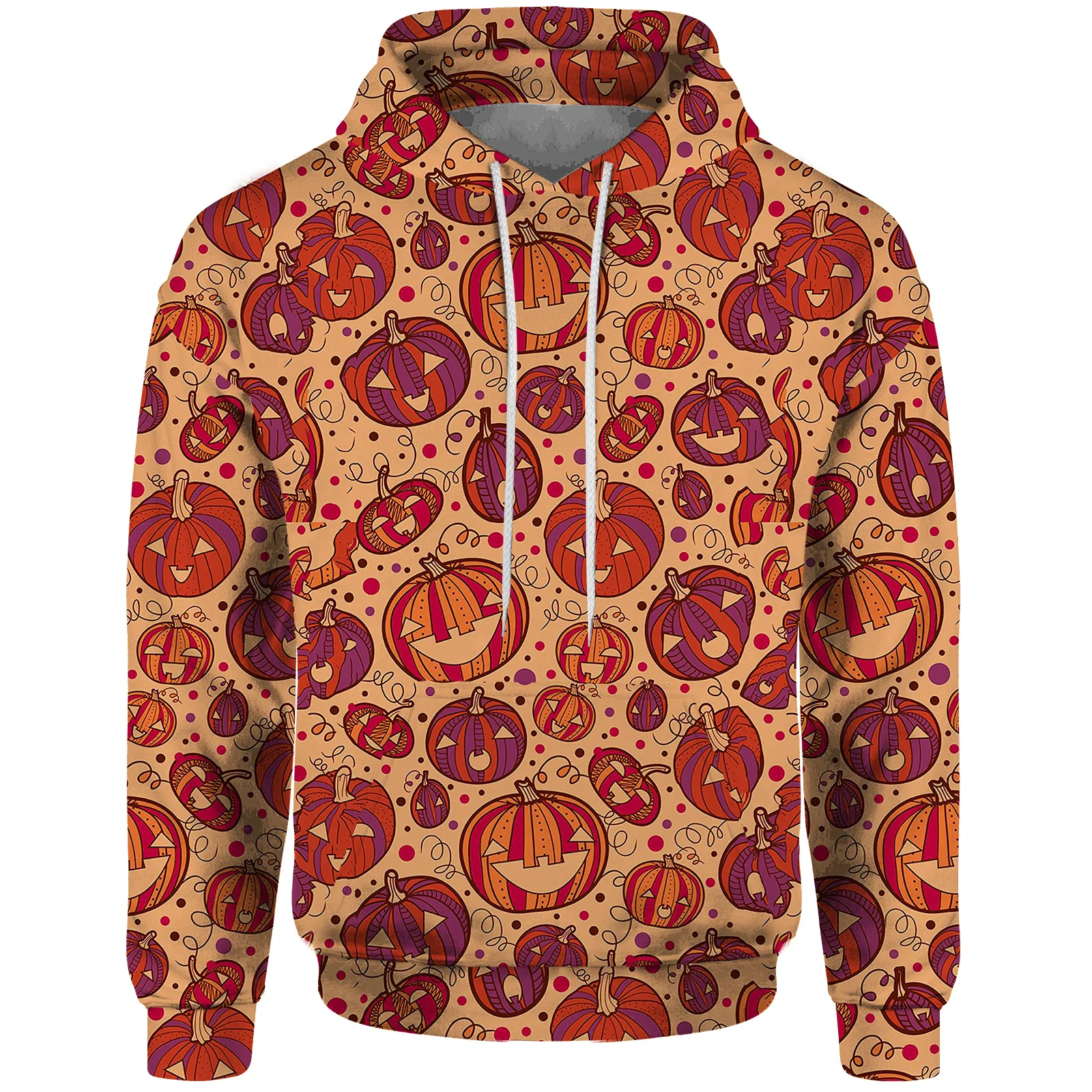 

Halloween Fashion Men Hooded Sweatshirt With Pumpkin Graphic Hoodies Y2k Clothing Men Candy Skeleton Men Sweatshirt Tops Clothes