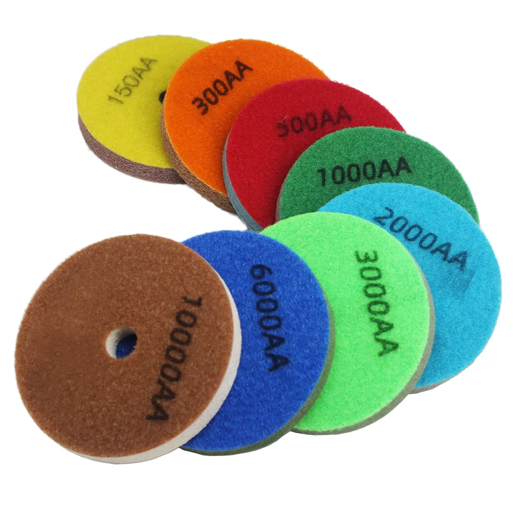 Esponja de Diamante Polimento Pads Mármore de Granito Pedra Artificial Polimento Ferramenta de Limpeza de Concreto Lixar Disco para Polidor