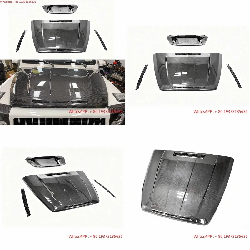 For 2019 G Class W464 G63 TOP Style Hood Scoop Dry Carbon Material Engine Hoods Car Bonnet Cover for W464 W463A G500 G63 G65