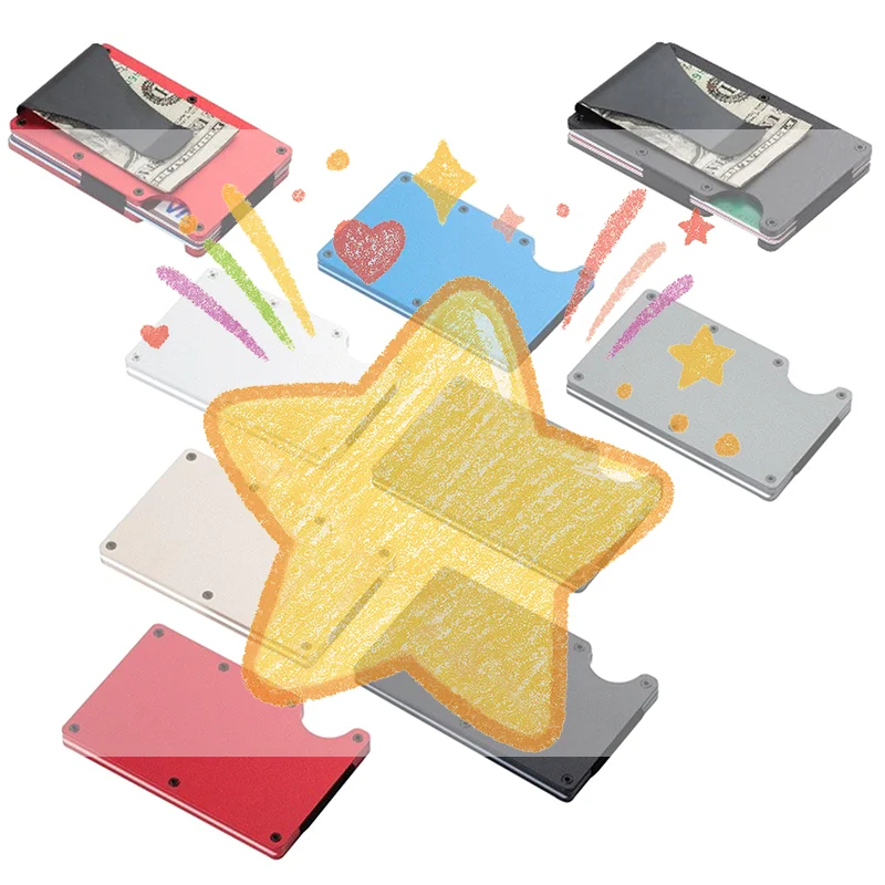 

Minimalist Wallet For Men & Women - Slim RFID Wallet, Scratch Resistant, Credit Card Holder & Money Clip, Easily Removable Money