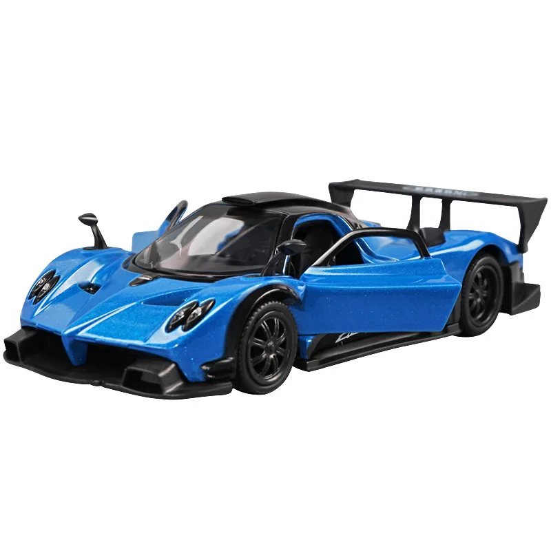 Diecast 1:36 Pagani Zinda R Sports Car Model Simulation Alloy Pull Back Toy Car Model Toy Vehicle Children Boy Birthday Gift