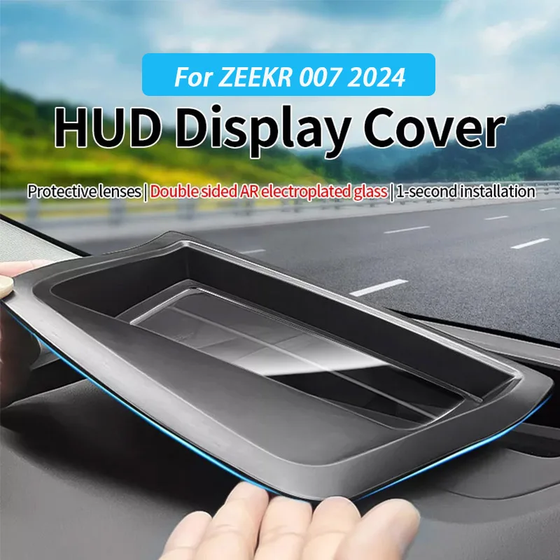 

Car Hud Display Protective Cover HD Tempered Glass Anti Reflection Head Up Screen Protector Auto Accessories For ZEEKR 007 2024