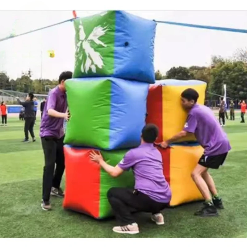 

Team Building Custom Blow Garden Beach Pool Games Toys Inflatable Cube Dice Inflatable
