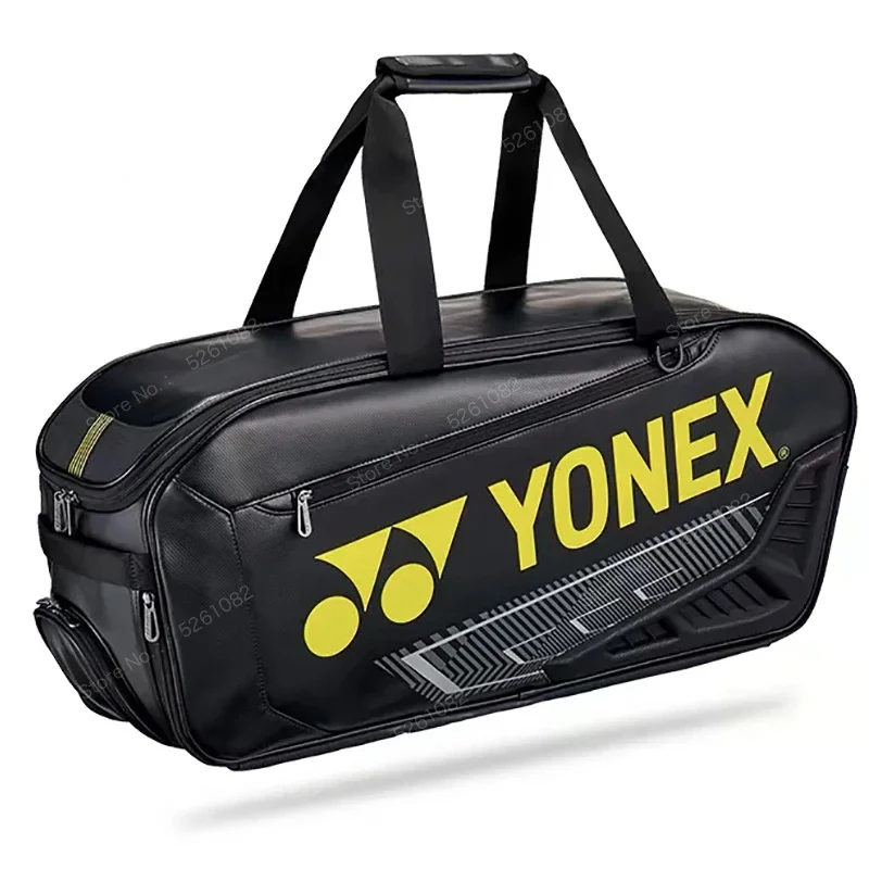 YONEX-Bolsa De Raqueta De tenis De Bádminton, Bolsa Rectangular De Cuero Para Raquetas De 5-7 Con Aislamiento Con MOG BA02331WEX