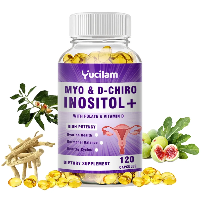 Inositol Supplement with Folate & Vitamin D3 for Women Healthy Hormone Balance & Ovarian Support