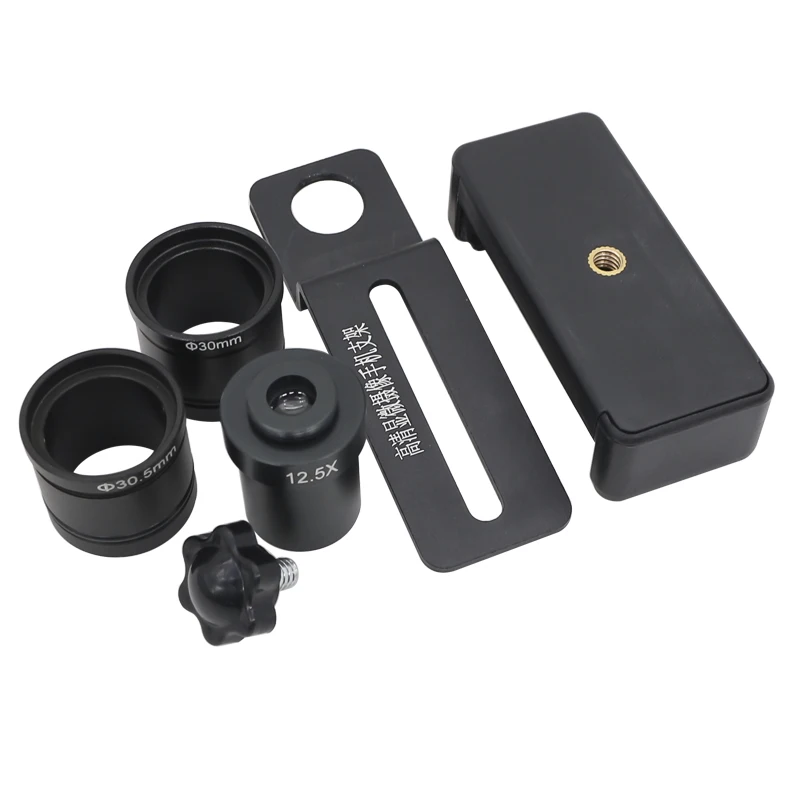 Telefonclip für Mikroskop mit 12,5-fachem Okularlinse, Handy-Montageadapter, Teleskop-Zubehör, Durchmesser 23,2 mm, 30 mm, 30,5 mm – Detail 1