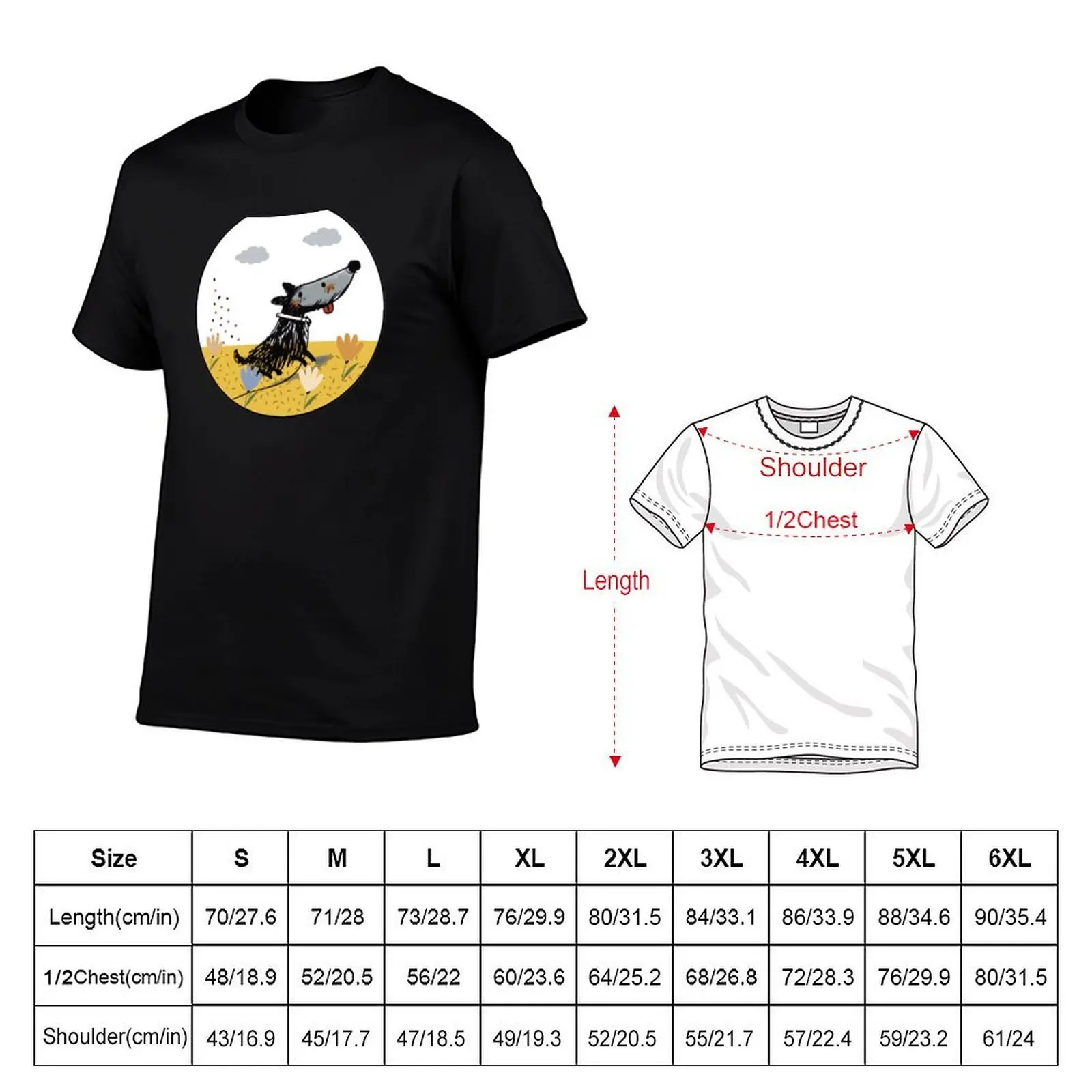 It's Okay to Not Be Okay - The Cheerful Dog T-Shirt t shirts for man pack cotton t shirt for man t shirts designer T-shirt