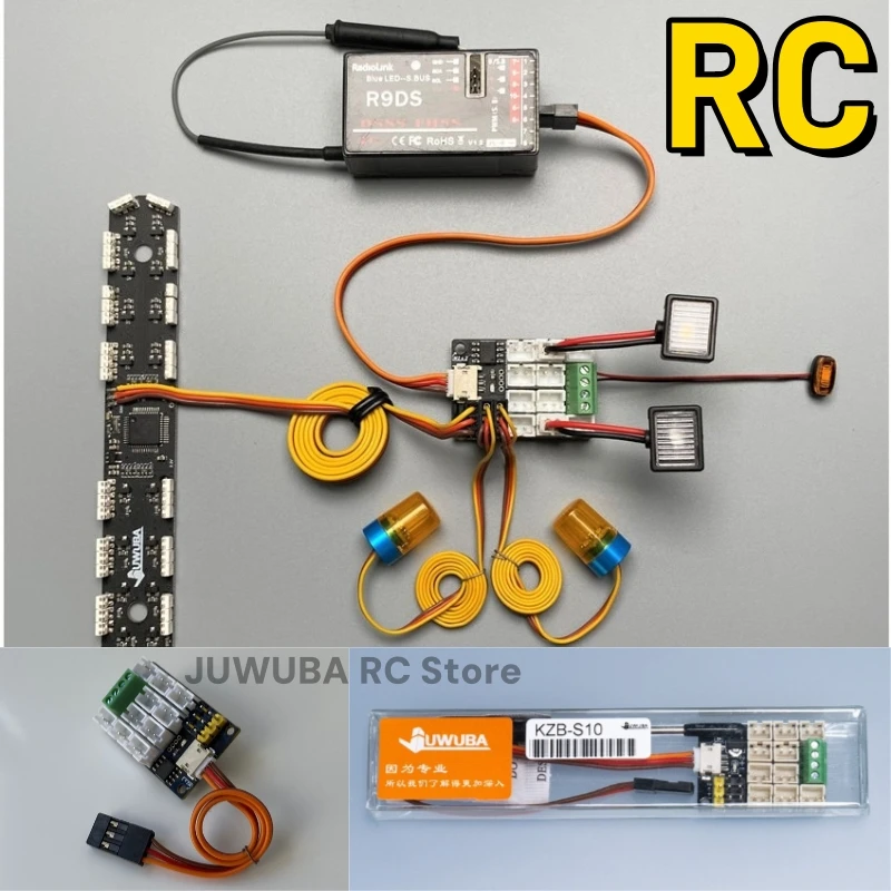 RC Auto Lkw Licht Einheit Expansion Board Steuermodul Erweiterungsmodul Für Tamiya 1/14 1/10 RC Crawler Auto Bagger
