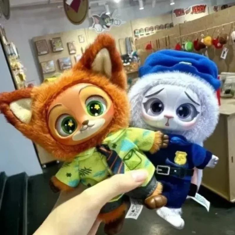

Набор-сюрприз Disney Zootopia: милые виниловые плюшевые подвески Джуди и Ник, аниме-куклы-брелоки, игрушки-сюрпризы в закрытой коробке