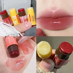 Mini Frucht farbige Lippen balsam Set dauerhaft reduzieren Lipline feuchtigkeit spendende Lippenstift Anti-Aging Anti-Trocknung Lippen Pflege Kosmetik Make-up