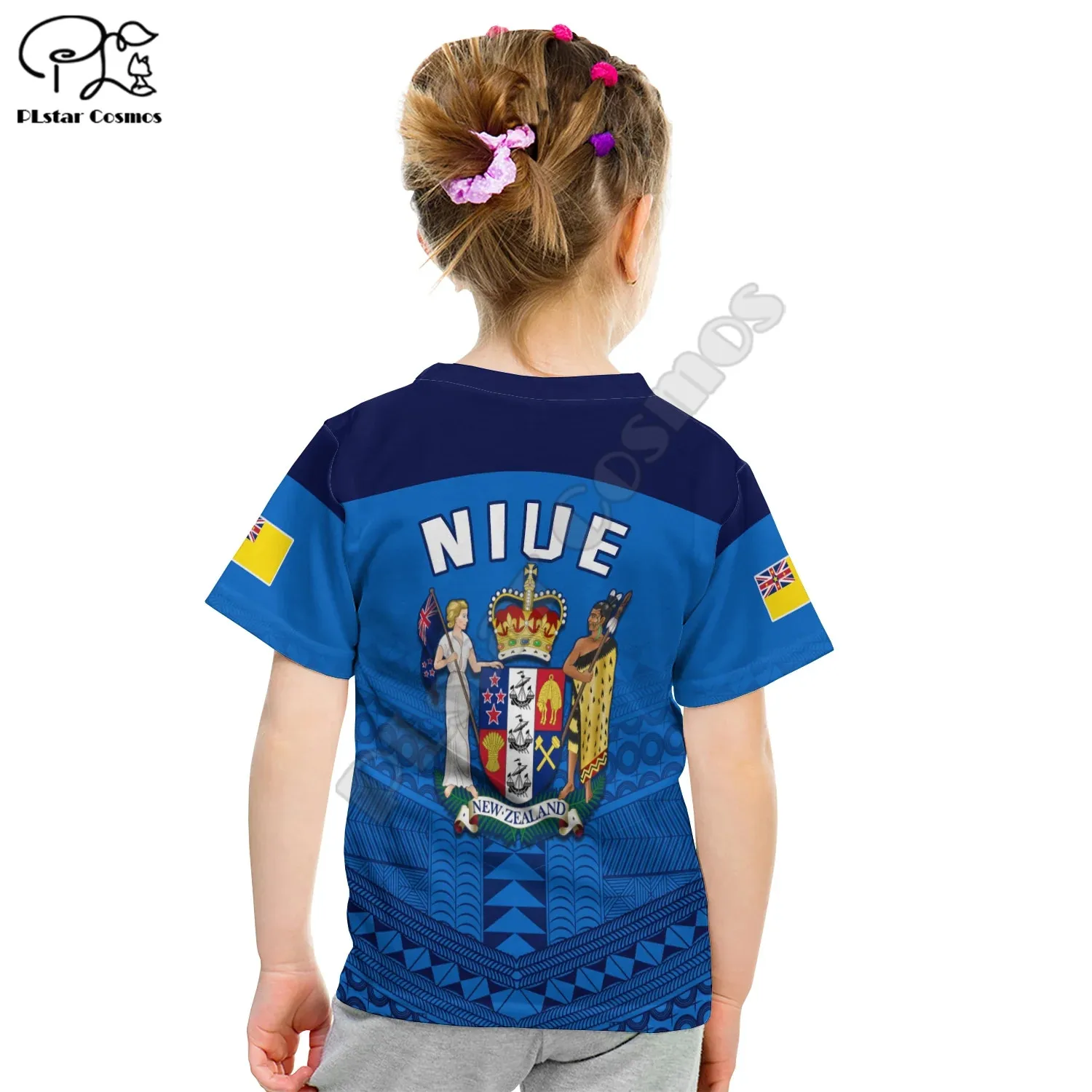 Niue T-Shirt Kid Rock Of Polynesia 3D Printed T Shirts Summer Kids T-shirt Boy Girl Unisex Oversized Tshirt Tops