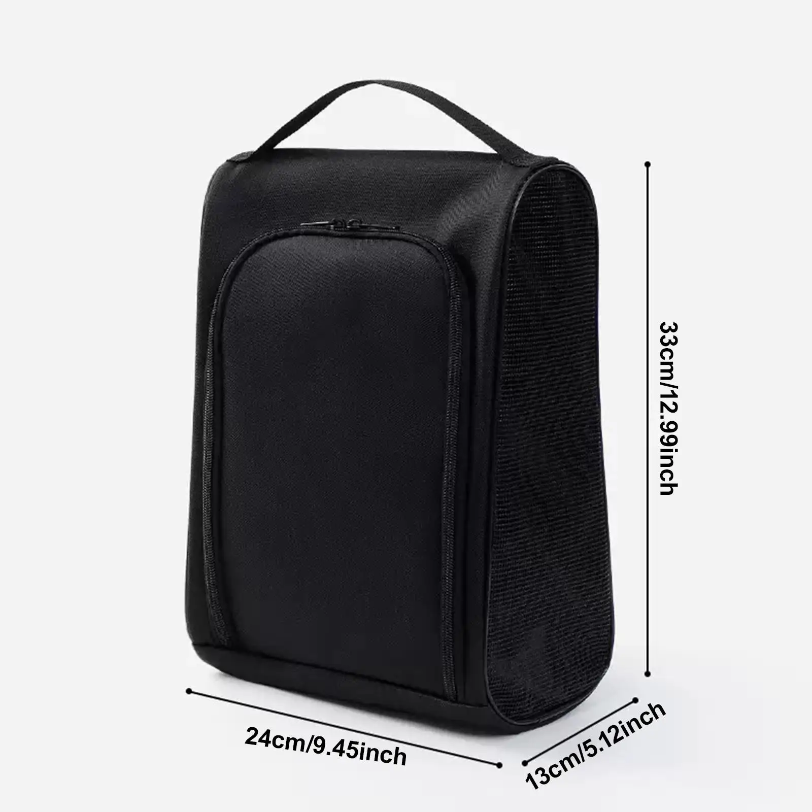 

Golf Shoes Bag Pouch Zippered Golf Accessories with Ventilation Oxford Cloth Organizer Carrier for Hiking Bowling Camping Gym