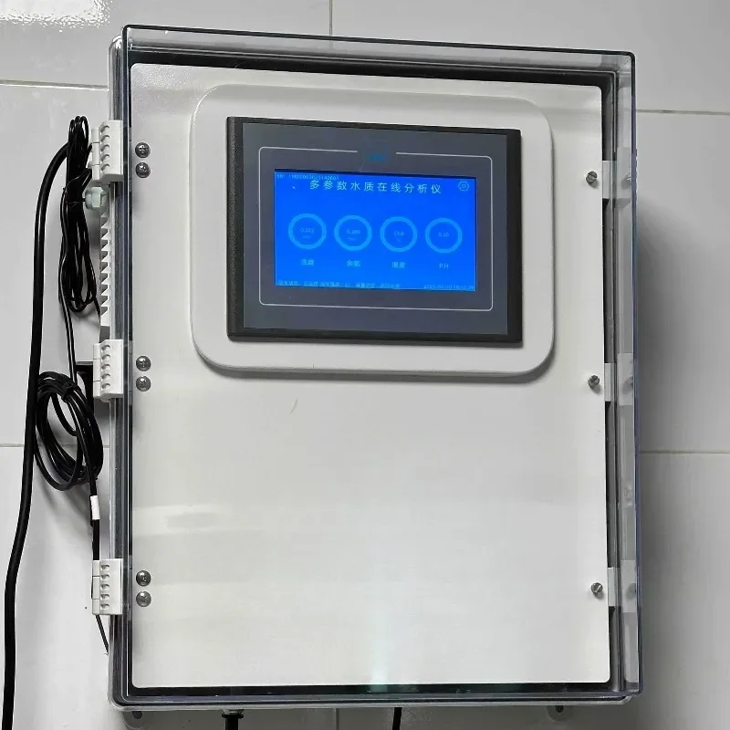 Online Water Quality Tester for Swimming Pool Water Treatment Measuring Turbidity Chlorine ORP Electrical Conductivity pH