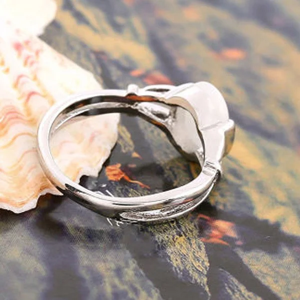 الشفق ساغا خاتم بيلا أوبلز الفضة مطلي موضة ساخنة جديدة بسيطة الفيلم الكلاسيكي مجوهرات للنساء سيدة بالجملة #5