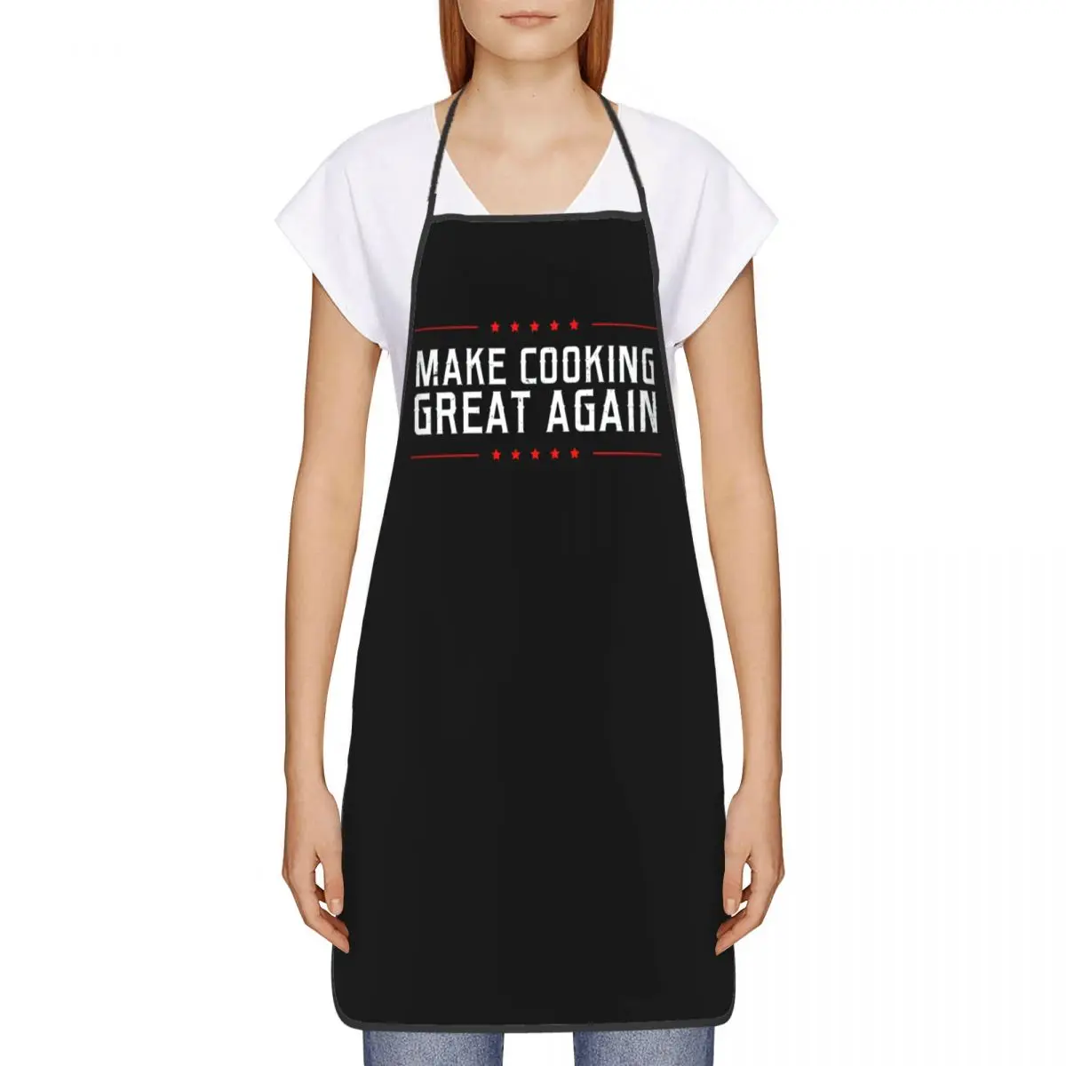 Funny Make Cooking Great Again Apron Women Men Unisex Bib Donald Trump Kitchen Tablier Cuisine Chef Painting