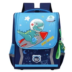 Bonito dinossauro crianças escola primária mochila 1 grau sac a dos pacote meninos dos desenhos animados sacos de escola para crianças mochilas hombre