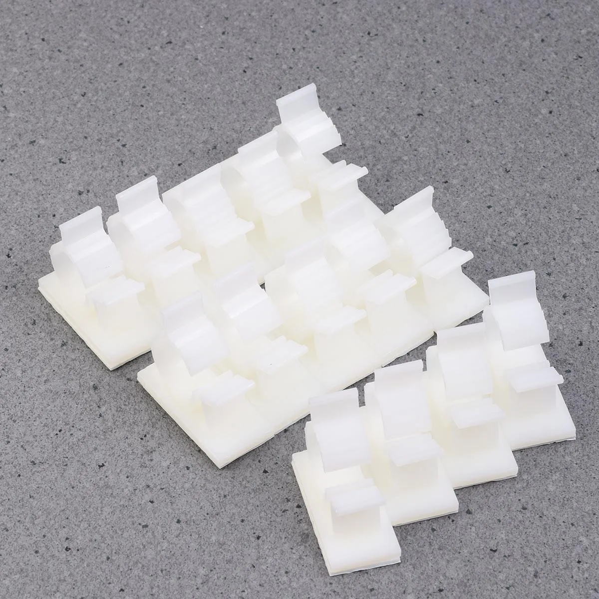 

20 Pcs Cable Management Clip Adjustable Clips Wire Holders Clamp Fixed Line Clamps Adhesive Organizers for Cords Hooks