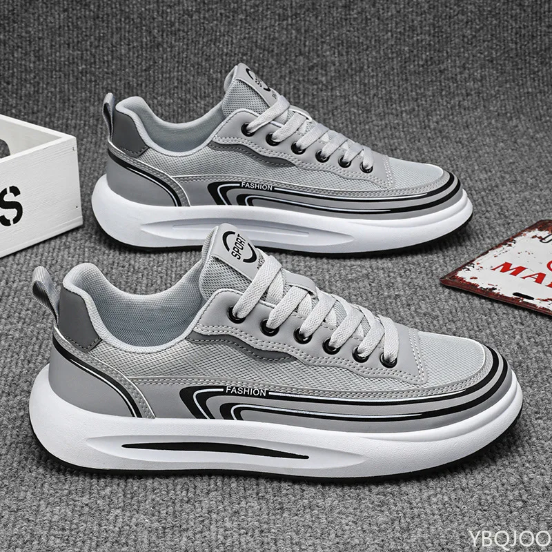 새로운 여름 유행 다용도 남성 신발 캐주얼 편안한 운동화 가벼운 메쉬 통기성 남성 스니커즈