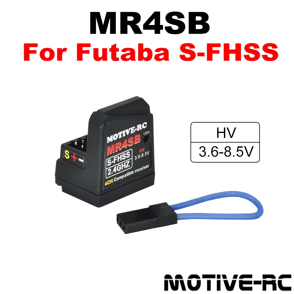 MOTIVE-RC MR4SB 2.4G HV SFHSS Receiver Antennaless SBUS For Futaba S-FHSS 3PV 4PLS 4PX 4PM 4PV 10PX T14SG T18MZ RC Transmitter