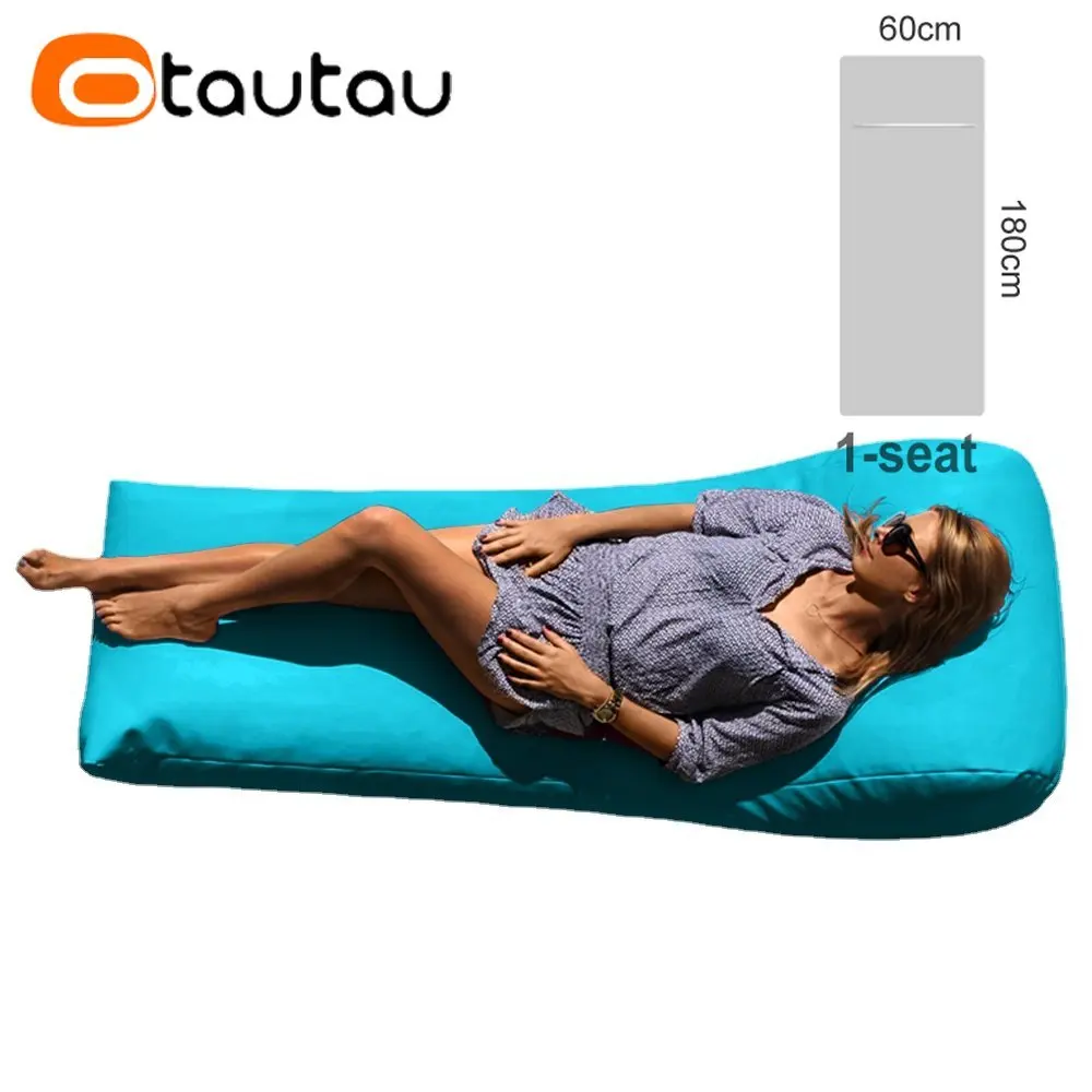 OTAUTAU Outdoor Bean Bag Lounger Cover Swim Pool Float Garden Pouf Beanbag Cover SF059【No Filler!Need Buy Filler Yourself!】 view 4