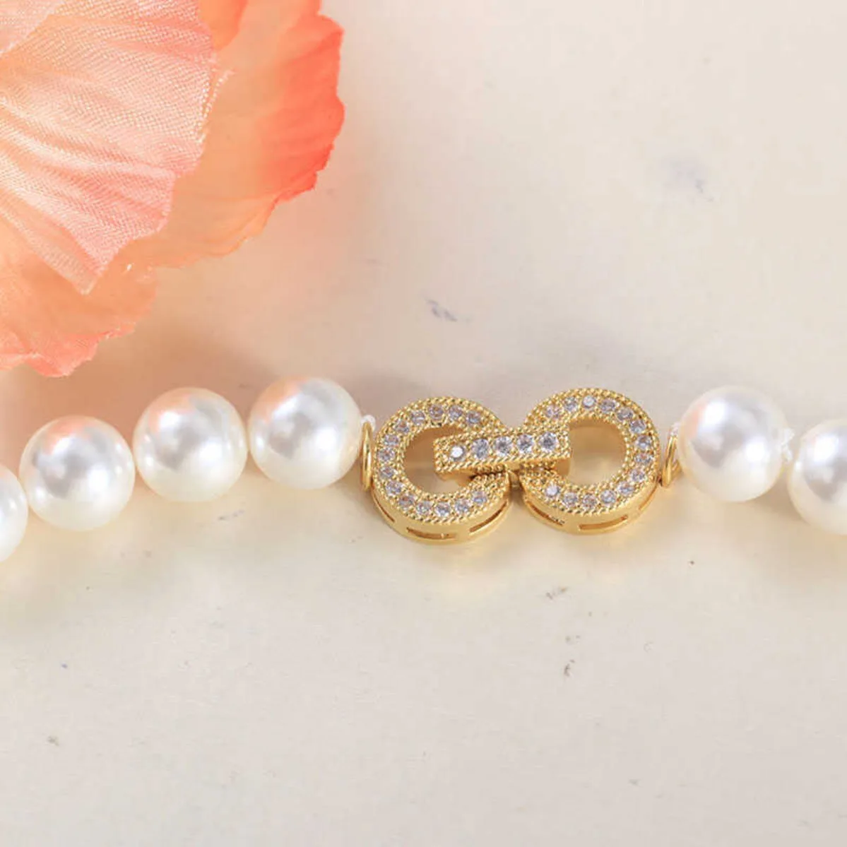 Minimalist Double Ring Zircon Decor Clasp, Brass Gold Plated Findings for Handmade Jewelry DIY