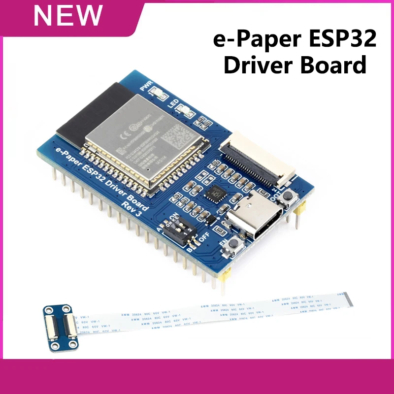 Obrázek: Waveshare e-paper ESP32 ovladač deska univerzální e-paper hanebný panel E tuž bezdrátový ovladač deska ESP32 WIFI / Bluetooth