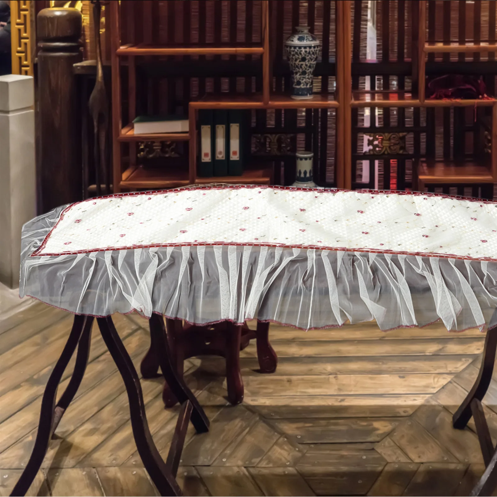 Guzheng غطاء لينة القطن الدانتيل طوي حامي دائم قابلة لإعادة الاستخدام Guzheng حامي غطاء أغطية حماية أغطية قابلة لإعادة الاستخدام