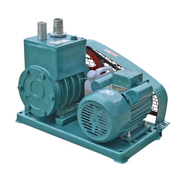 2X Belt Pulley Drive High Vacuum Double Stage Rotary Vane Vacuum Pump Vacuum Defoaming Machine