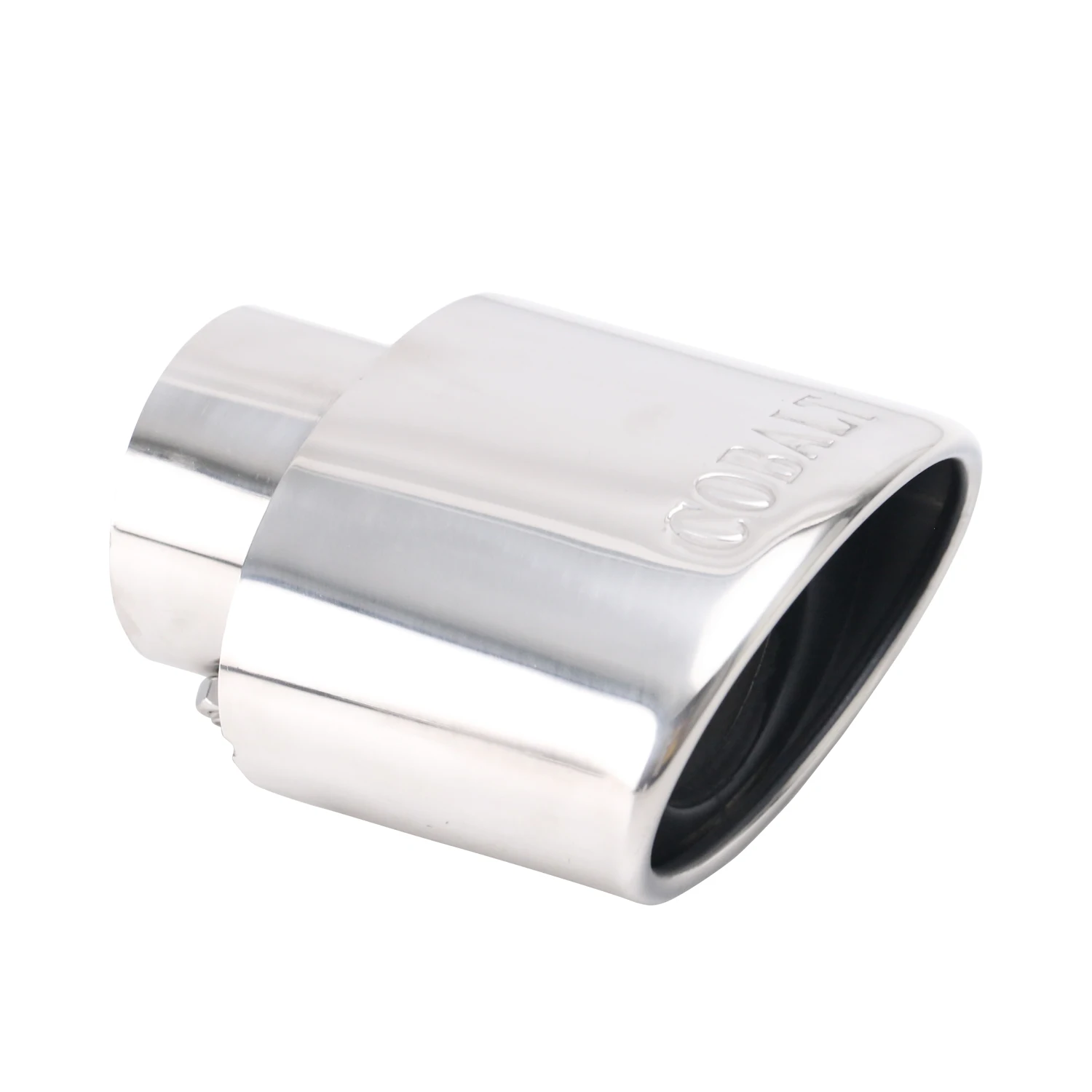 طرف كاتم صوت مستقيم واحد من الفولاذ المقاوم للصدأ نظام عادم عالمي أنبوب نهاية قابل للتعديل ملحقات السيارة