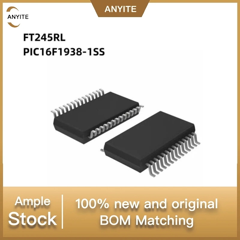 10Pcs/Lot   NewFT245RL FT245R FT245 245RL PIC16F1938-I/SS PIC16F1938 16F1938 SSOP28